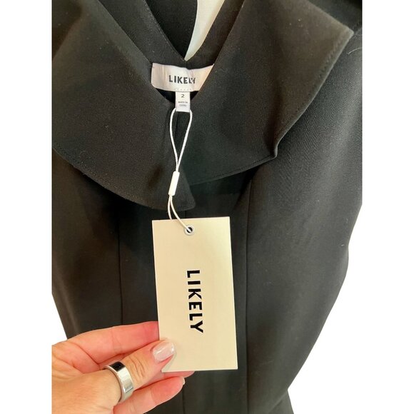 Likely Black Harlow Ruffled Sleeveless Mini Dress NWT - Size 2 - Picture 9 of 9